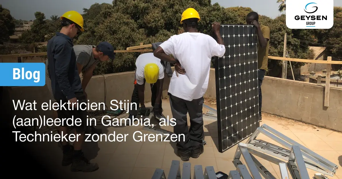 Techniekers zonder Grenzen in Gambia Geysen 2