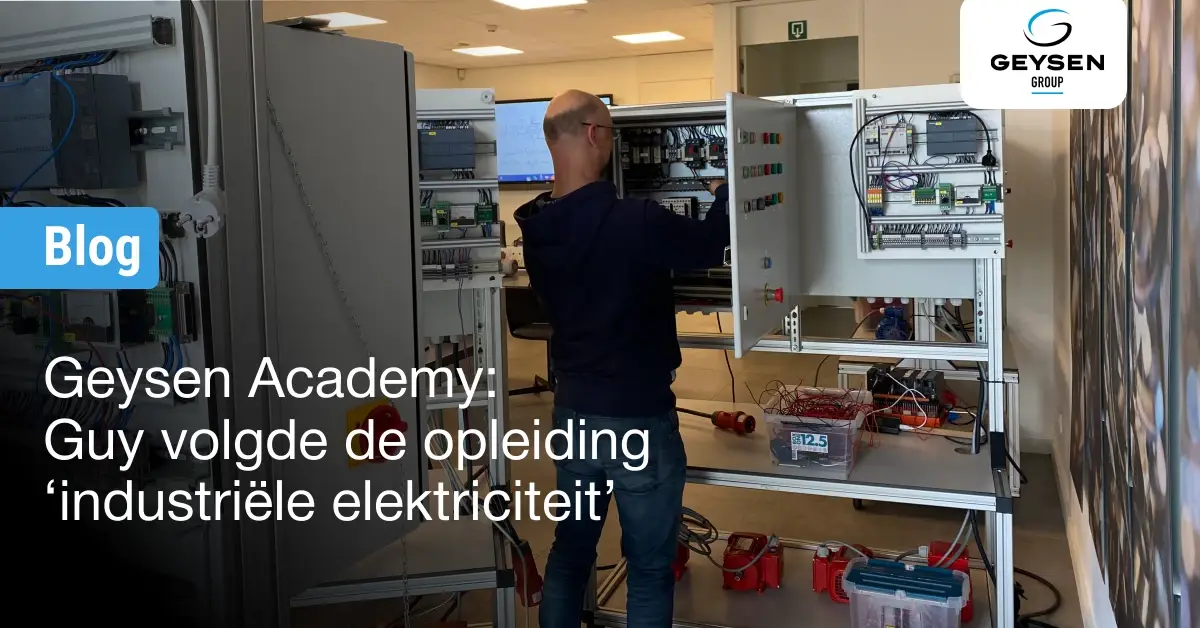 Geysen Academy: Guy volgde de opleiding ‘industriële elektriciteit’ - Geysen